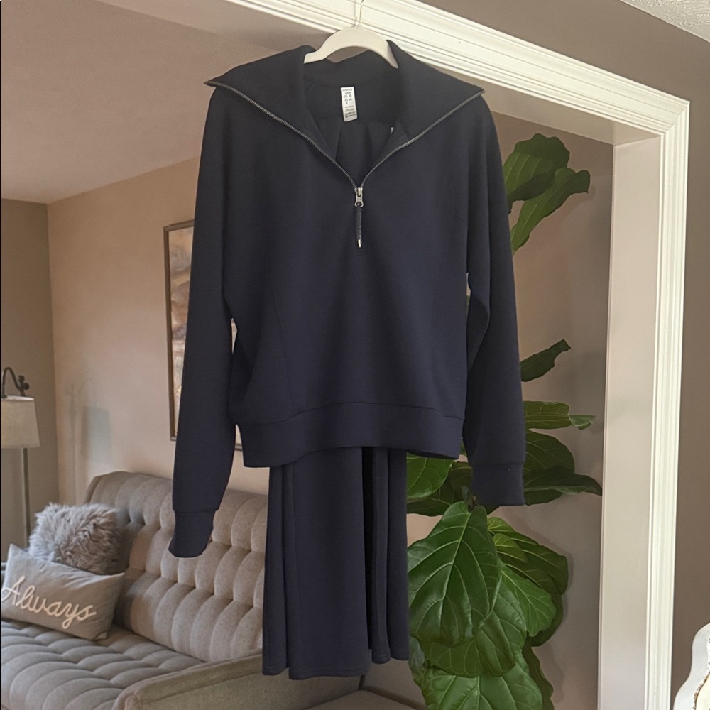 SPANX Dark Blue Wide Leg Jumpsuit